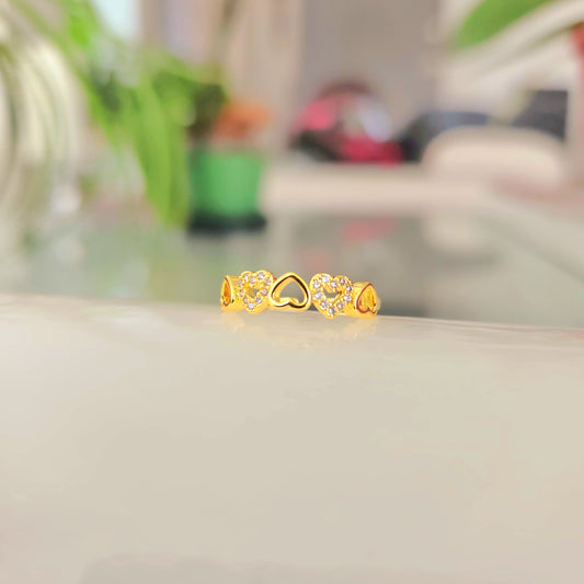 Anillo Corazones Circones