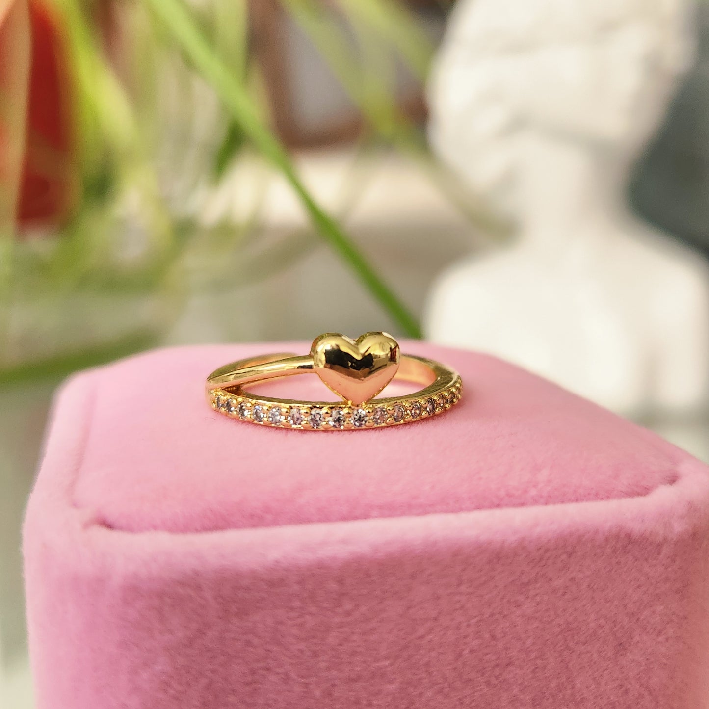 Anillo Promesa Corazón con cofre