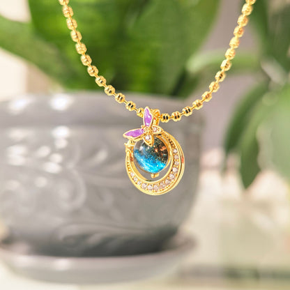 Collar Luna Galaxia Mariposa